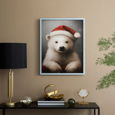 «Christmas Holiday Art», série 2-XCIV, reproduction encadrée - bois massif