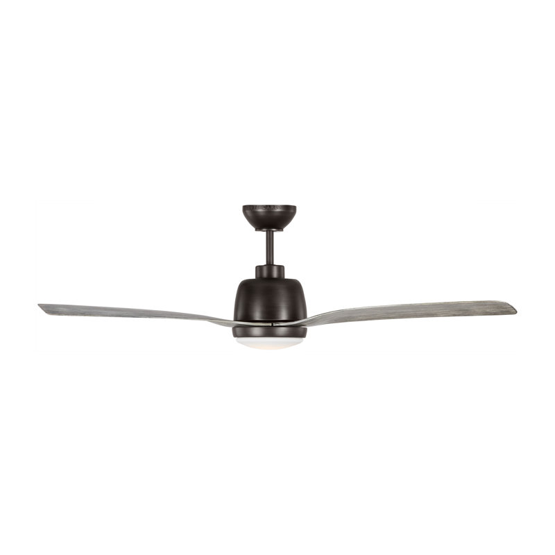 Avila LED Downrod Ceiling Fan, Aged Gray