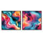 «Colorful Popart Groovy Gradient Canvas - Formes abstraites»-101861577-101861573