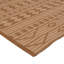 Brown Flatweave Leather Rug - 4' x 6'