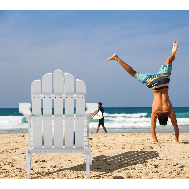 Chaise Adirondack pliable en cèdre Tilsworth