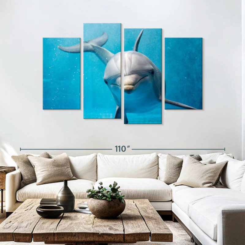 Brampt Friendly Dolphin, 54'' H x 84'' W