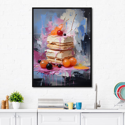 Lilana Dessert Food Popart IX, reproduction d'art sur toile