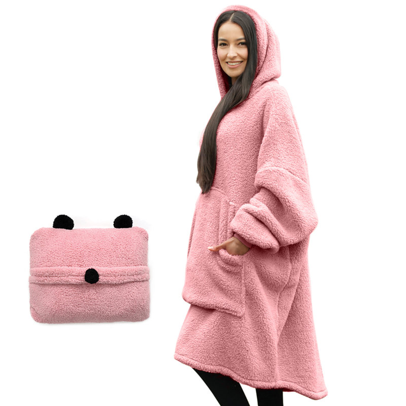 Tenby Crochet Throw Blanket, Pink
