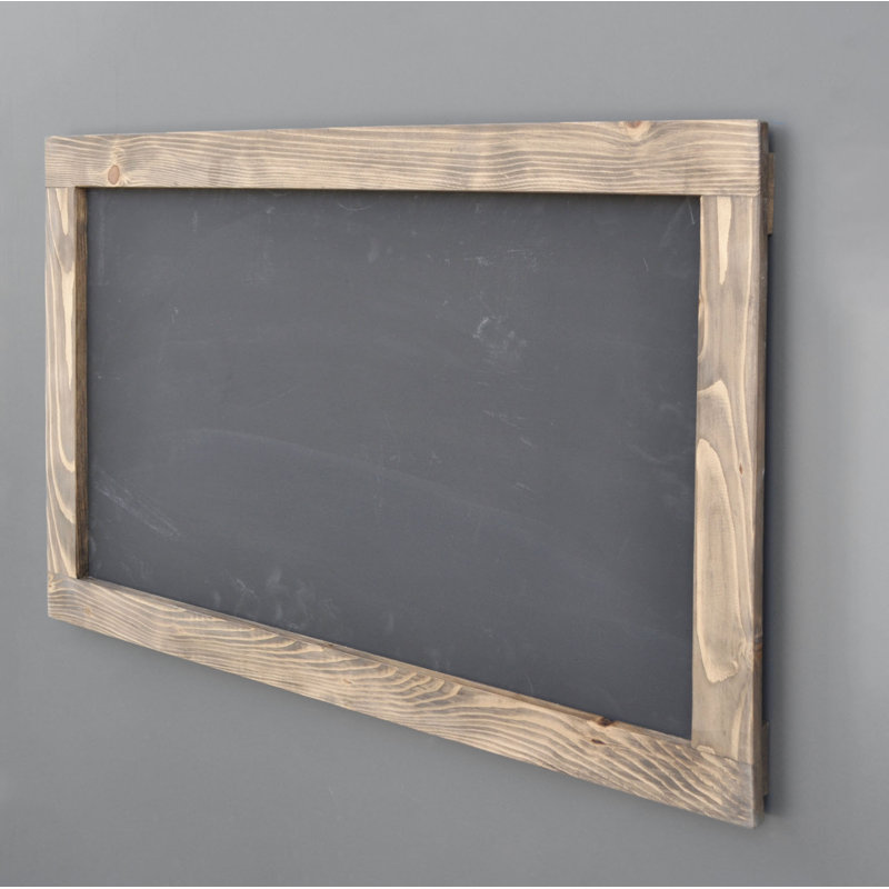 Tableau noir en bois d'épinette noyer fabriqué à la main, 39,4 x 23,6 x 1,6 pouces | Épinette 100% naturelle, durable et élégante | Parfait pour la maison, l'école ou le bureau | Conception élégante pour notes, rappels et projets artistiques