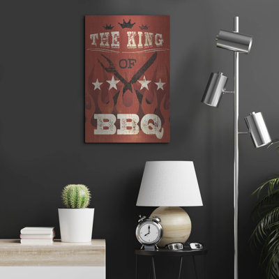 Art mural en métal luxueux «The King Of Bbq» par Pela Studio