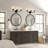 Agnella Modern Black 3-Light Vanity Fixture
