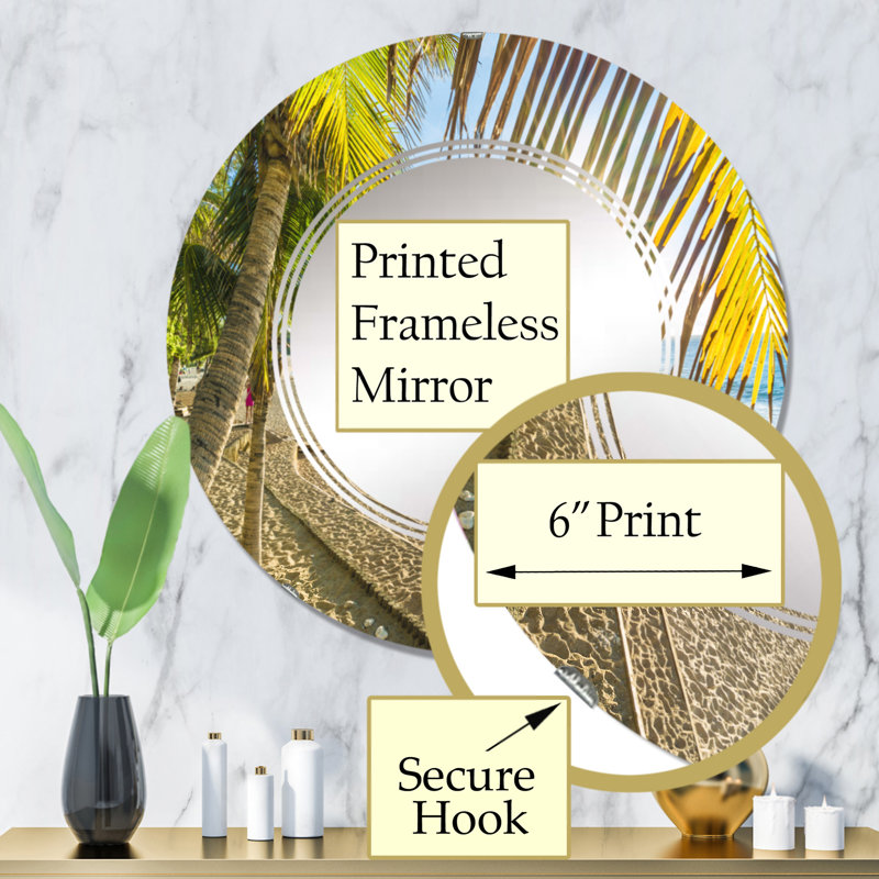 Miroir de salle de bain sans cadre, 32 po x 32 po