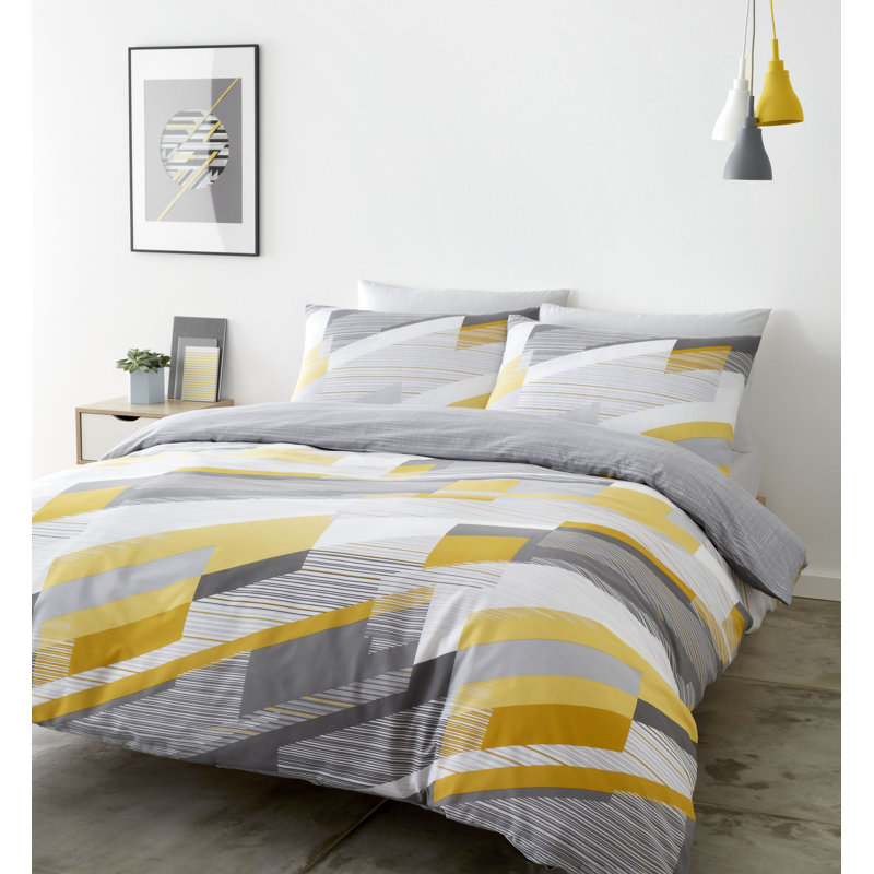 Harley Geo Duvet Cover Set, Single Duvet Cover + 1 Standard Pillowcase