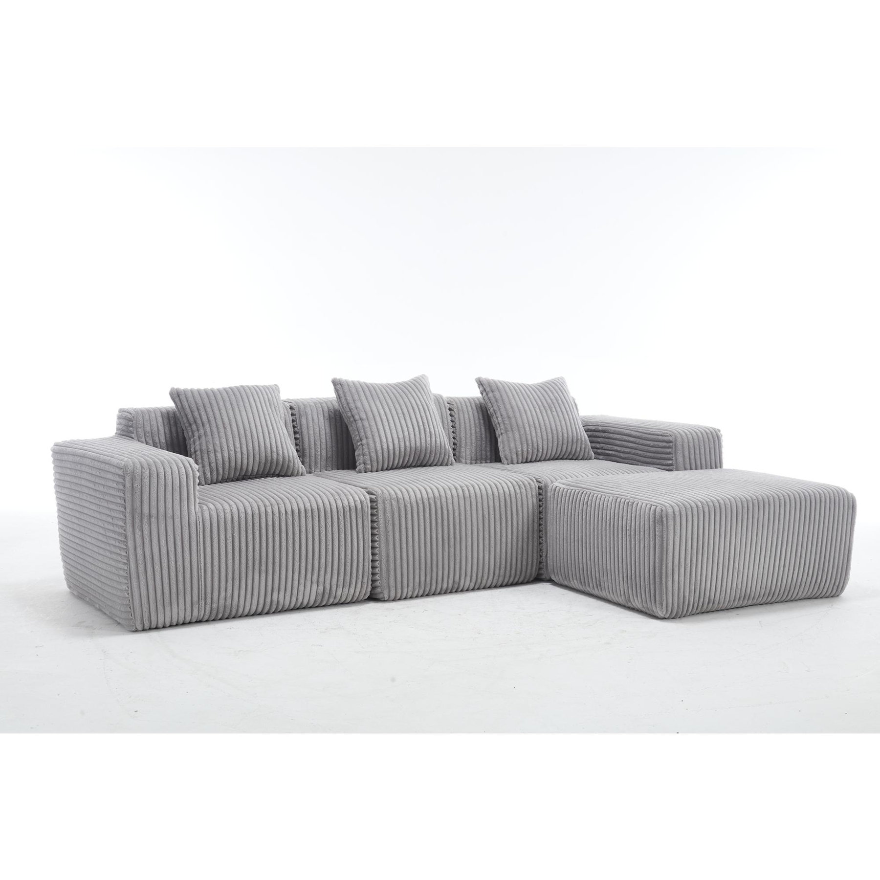 Latitude Run® Modern Minimalist Modular Sectional Sofa | Wayfair - Low-Profile Modern Minimalist Sectional Sofas