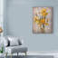« golden irises ii », reproduction de peinture à l’acrylique sur toile tendue-33520449
