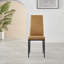 Modern Design Metal Round Glass Contemporary Dining Table & 4 Luxury Faux Leather Dining Chairs-70367372