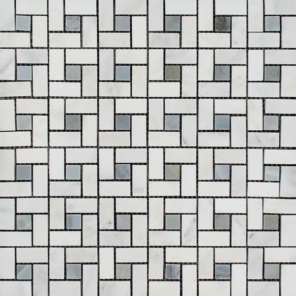 Marble Pinwheel Mosaic Wall & Floor Tile