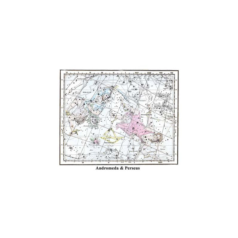 Andromède et Persée - impression d'art graphique, H 44 po x l 66 po x P 1,5 po