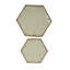Table d'appoint en fer antique, sans assemblage, ornement complexe, h 22,56 po, 9,85 lb, 2 tables en fer, 2-923519334