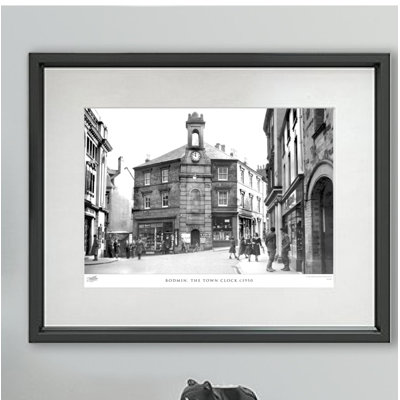 Bodmin, The Town Clock C1950 - Single Picture Frame Print on Wood