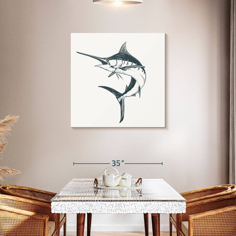 Crowle Marlin Fish, 36" H x 36" W