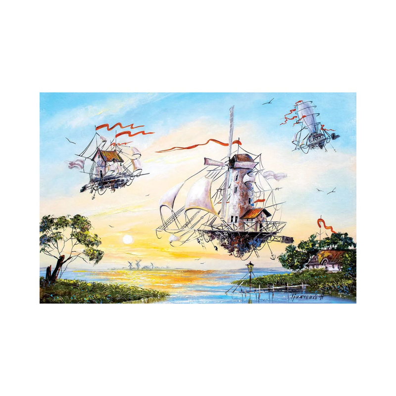 Flying Dutchmen Returning Home by Natalia Grinchenko - Wrapped Canvas Print, 20.32 cm H x 30.48 cm W