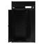 Lit mezzanine en bois massif (taille standard) avec bureau, armoire de rangement et garde-robe, éclairage DEL intelligent, ports USB, noir et bleu-1179481329-1179481330