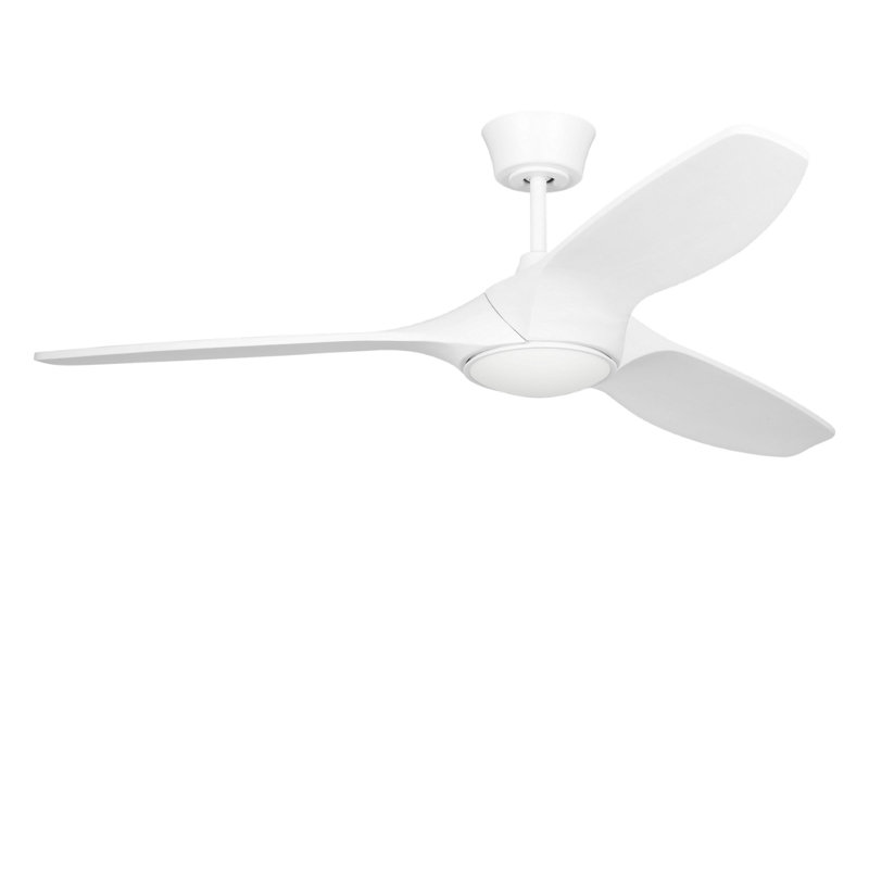 Selen Smart LED Ceiling Fan, 52" Wide, Matte White, Matte White