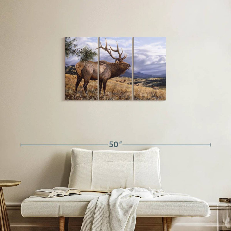 Brampt Big Sky Bugler, 20" H x 33" W