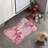 Pink Blooms - 1 Piece Bone Shape Feeding Mat