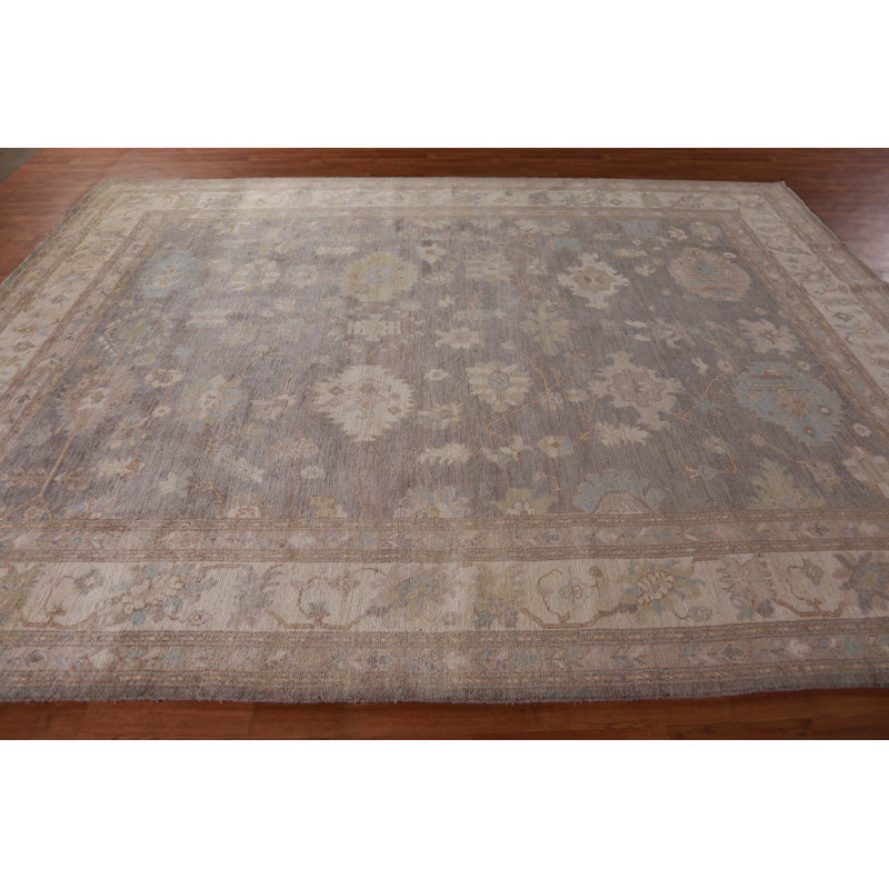Vegetable Dye Oushak Turkish Area Rug 9x12
