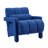 Jakeim Modern Lambswool Upholstered Accent Chair with Throw Pillow-1175243029
