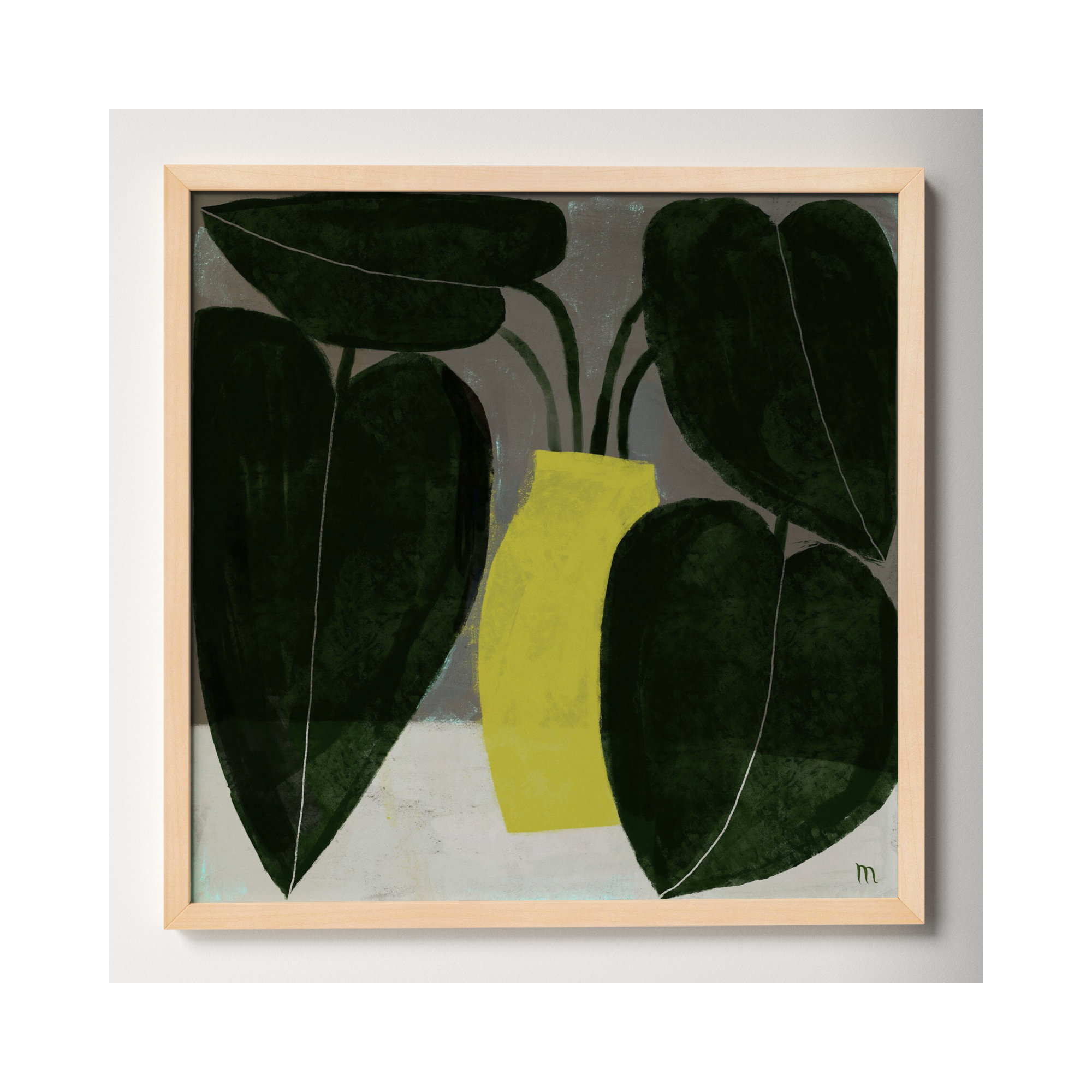 Plant #7 by StudioM, Brown, 30" H x 30" W x 1.25" D