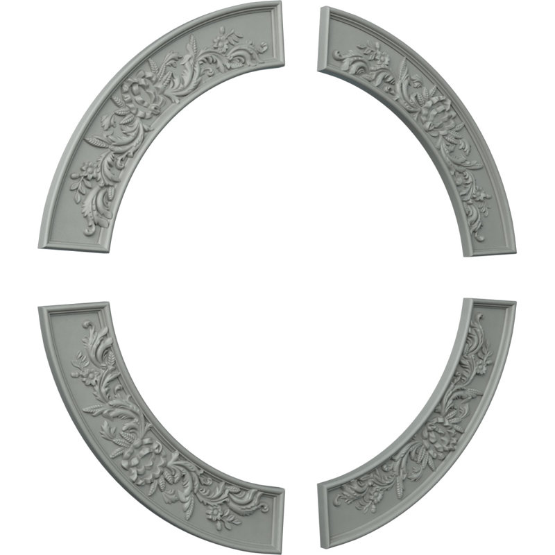 Tomango Ceiling Medallion, 4-pack (Makes a Complete Circle)