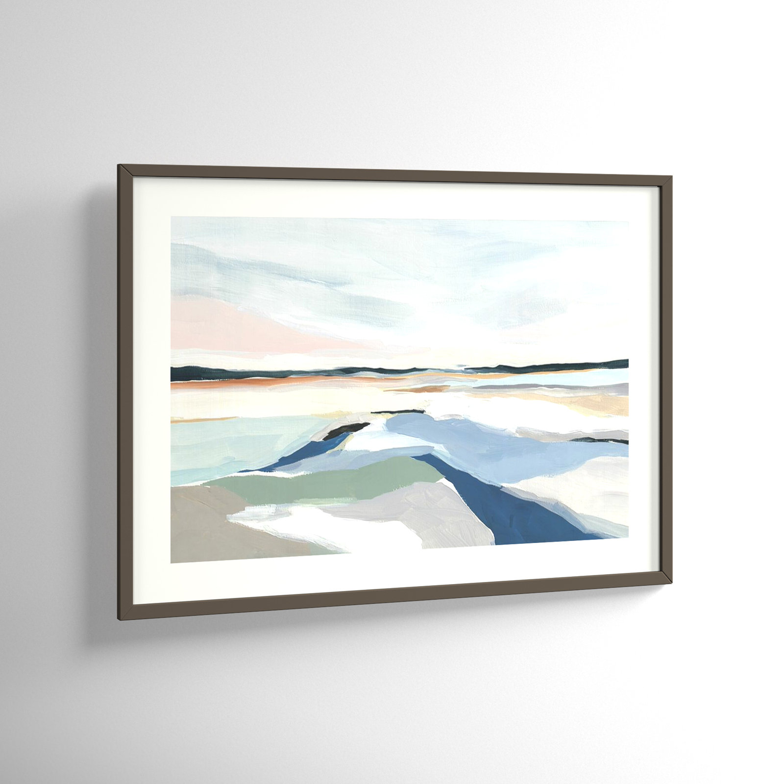 Seaside Day I Print by Isabelle Z, 31" H x 43" W, Gray Framed Paper