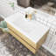 Meuble-lavabo simple 42 po avec plateau en résine Tahel-794897091