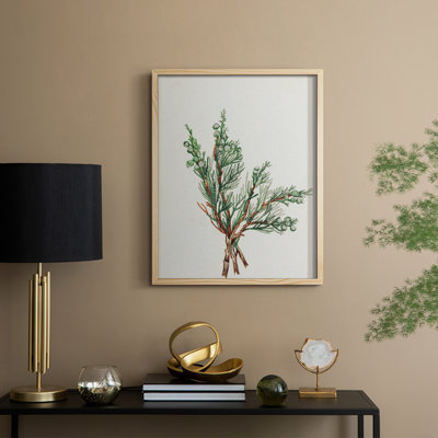 Vintage Floral Print CCCXLIII Framed Print - Solid Wood
