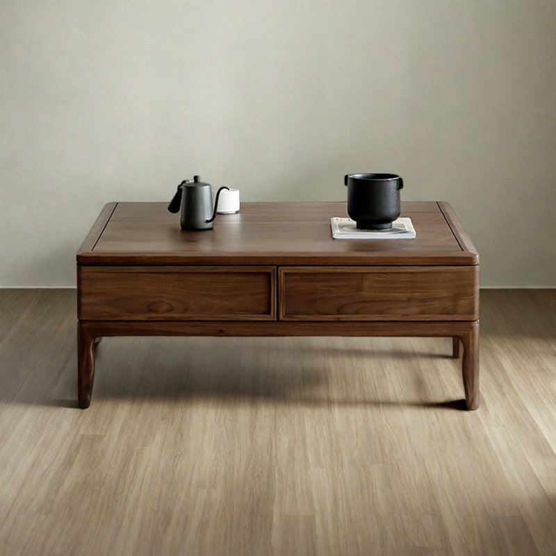 Light luxury coffee table, 15.4" H x 39.4" L x 39.4" W