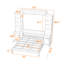 Lit escamotable multifonctionnel en bois avec tablettes ouvertes-2015842874