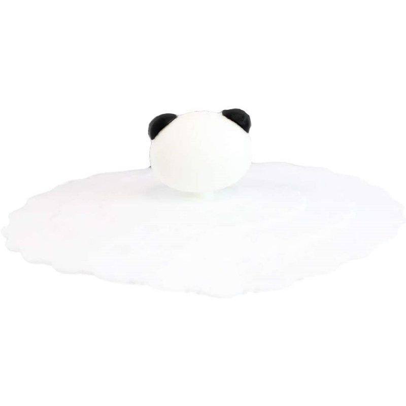 Paquet de 4 couvercles de gobelet en silicone coloré pour animaux, Blanc