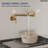Wall Mount Pot Filler Faucet with Retractable Arm, 2-Handle  Kitchen Faucet for Stove Use-109768113