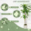 HOMCOM 120cm Artificial Dracaena Tree with Bendable Trunks for Home Decor