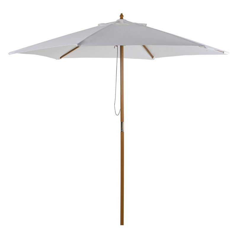 Brenlee 250cm Market Parasol, White