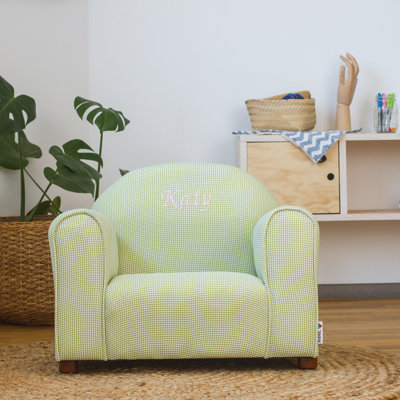 Fauteuil club personnalisé Keet, Gingham