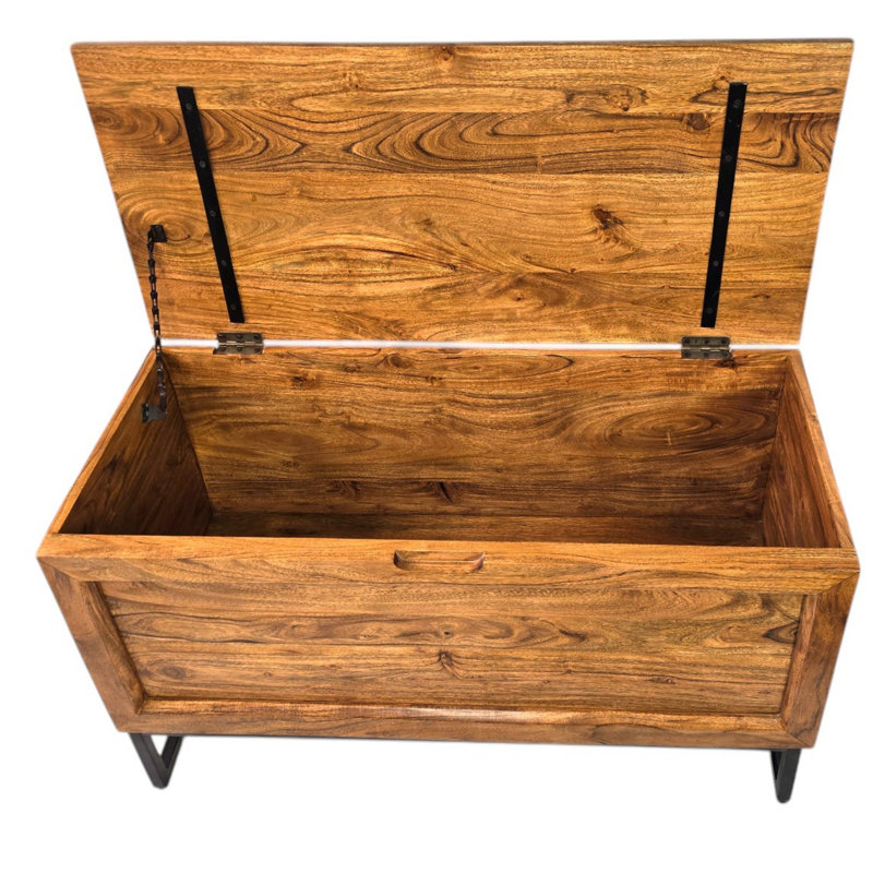 Solid Wood Lift Top Coffee Table with Storage