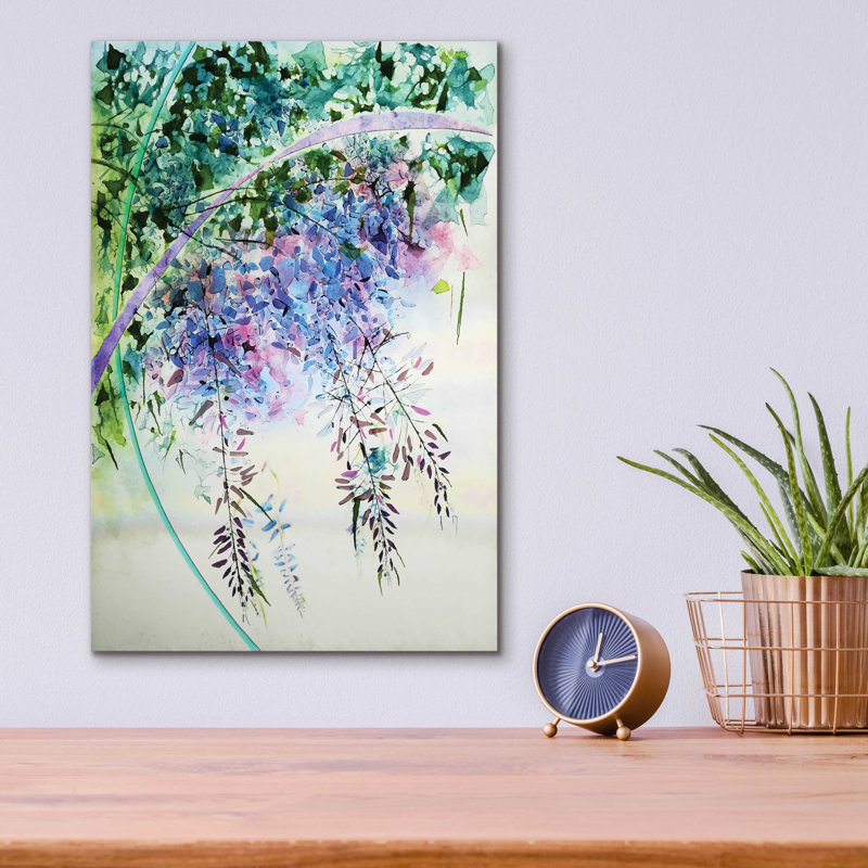 «Wisteria» par Rita Shimelfarb, H 16 po x l 12 po x P 0,13 po