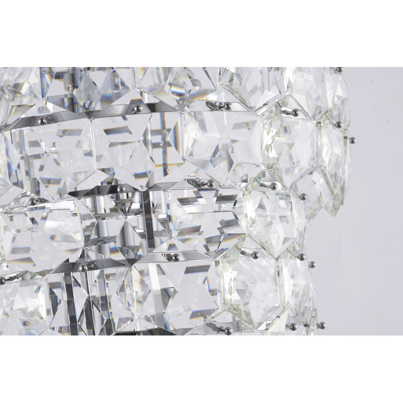 Katyusha Transitional 28-Light Crystal Chandelier , Chrome