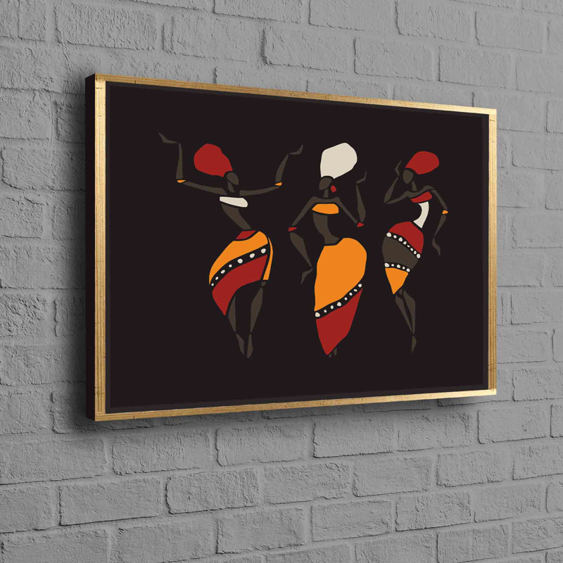 Print on Canvas, Framed Print without Mat, Gold, 20 cm H x 30 cm W
