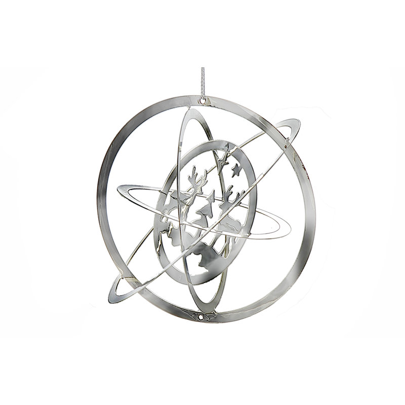 4.5'' Metal Holiday Shaped Ornament