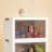  Canas 3 Pack Stackable Storage Bins 70 QT Folding Organizer Boxes Collapsible Closet With Doors Wheels Lid