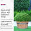 Handmade Wood Barrel Planter-2027707625