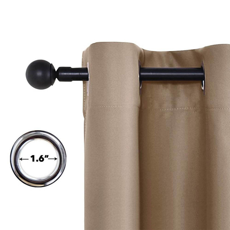 Blackout Curtain Pair, Mocha