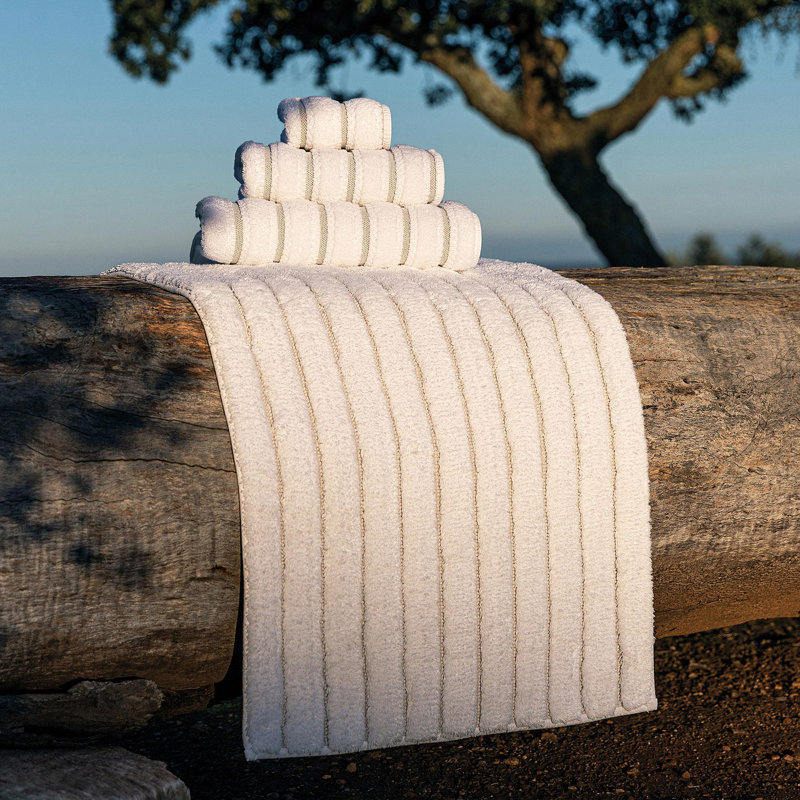 Meridian Striped Bath Rug, 24'' W x 39'' L