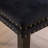 Velvet Upholstered Dining Chair with Wood Legs Nailhead Trim-254211004-244932252
